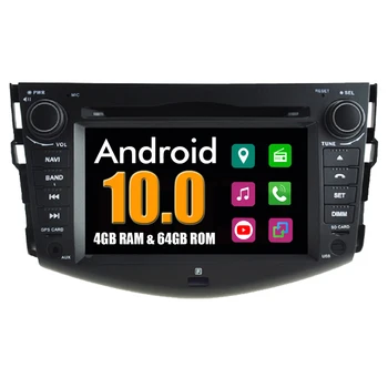 Автомобильный мультимедийный плеер RoverOne для Toyota RAV4 2006 2007 2008 2009 2010 2011 2012 Android 10 Радио стерео DVD GPS CarPlay