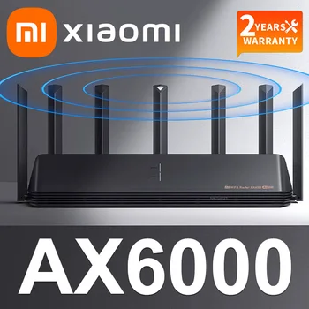 xiaomi AX6000 Wifi Router Усилитель Сигнала Ретранслятора Расширенный Гигабитный Усилитель Wifi 6 Ггц Vpn Mesh 5 ГГц Wifi Маршрутизатор Для умного Дома