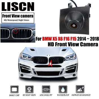 Автомобильный HD Логотип Парковки Изображение Камеры Переднего Обзора Водонепроницаемого Ночного Видения Для BMW X5 X6 F16 F15 2014 2015 2016 2017 2018