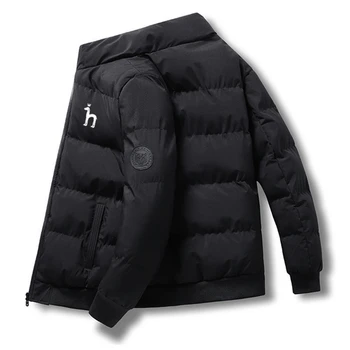 Осенне-зимняя мода 2023 года, повседневная теплая куртка Hazzys на молнии, ветрозащитная дышащая куртка, теплое пальто