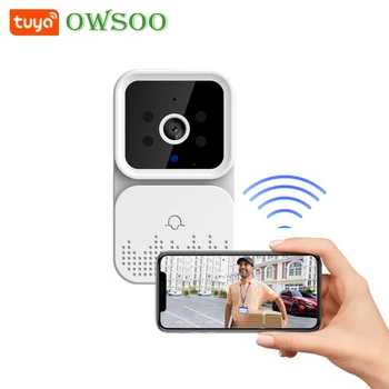 Tuya Smart Video Дверной Звонок Беспроводная HD Камера PIR Обнаружение Движения ИК Сигнализация Безопасности Дверной Звонок Wi-Fi Домофон для Домашней Квартиры