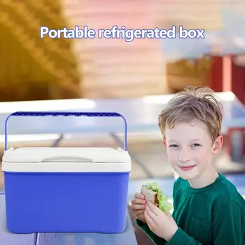 Автомобильные мини-холодильники Портативный дорожный холодильник объемом 6000 мл с удобной ручкой Теплоизоляция Автоматическая Маленькая морозильная камера для кемпинга