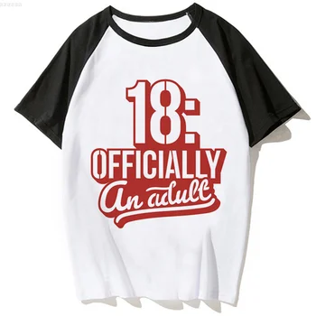 Футболка на день рождения 18 лет, мужская футболка с комиксами manga Y2K, дизайнерская одежда с комиксами для мальчиков