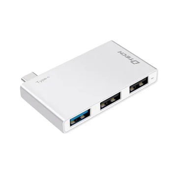 Конвертер Dtech Usb Hub с быстрой зарядкой 480 Мбит /с TYPE C В USB2.0 адаптер USB3.0 HUB