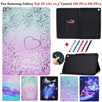 Для Samsung Galaxy Tab S6 Lite 10,4 дюймов SM-P610 P615 Чехол-книжка Kawaii Мультфильм Чехол для планшета Samsung Galaxy Tab S6 Lite Чехол
