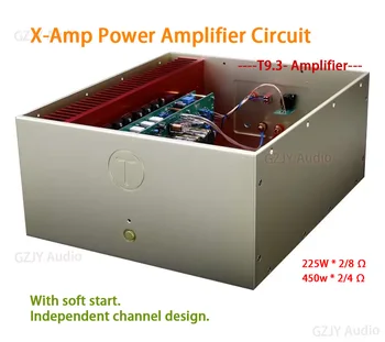 Схема сверхбыстрого усилителя мощности X-Amp, полностью симметричная конструкция, Независимый канальный усилитель 225 Вт * 2/8 ОМ; 450 Вт * 2/4 ОМ