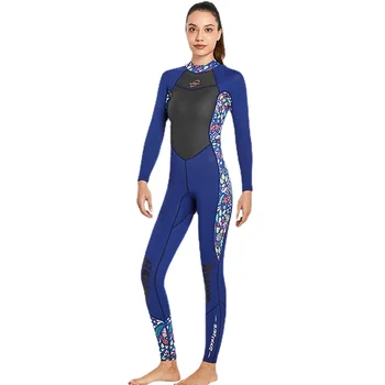 Новый 3 мм водолазный костюм, женский неопреновый гидрокостюм, плюс размер XS-XXL, гидрокостюм для подводной охоты, серфинга, теплый купальник