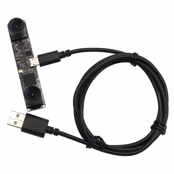 Синхронная Стереокамера 960P HD MJPEG 60 кадров в секунду Mini OTG UVC Plug and play USB 2.0 Модуль Камеры для Android Linux Windows MAC