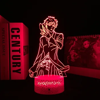 Ичиго Куросаки Аниме Отбеливающая 3D лампа для классного подарка на День Рождения Декор спальни Ночник Акриловый светодиодный ночник Прямая поставка
