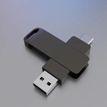 Флэш-накопитель USB TYPE C OTG 2 В 1 USB-накопитель 2.0 128 ГБ флеш-накопитель 32 ГБ 64 ГБ флешка с памятью
