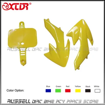 Пластиковый номерной знак на крыле CRF50 и защитная пластиковая крышка топливного бака для Honda CRF XR 50 SSR Dirt pit bike многоцветный