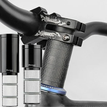 Адаптер из анодированного сплава с ЧПУ, вилка из углеродного волокна, скрытый стояк, MTB дорожные детали BMX, удлинитель высоты руля велосипеда
