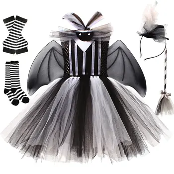 Карнавальный костюм на Хэллоуин для детей 3-12 лет, платье-пачка для девочек на день рождения, детский Рождественский карнавальный новый наряд, одежда