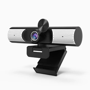 Веб-камера 1080P, антишпионская веб-камера с двойным шумоподавлением, микрофон, защитная крышка, динамик для записи видео с компьютера, ноутбука