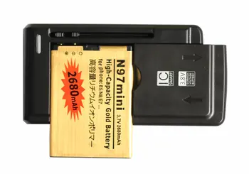 Ciszean 2680 мАч BL-4D BL 4D BL4D Золотой Сменный Аккумулятор + Универсальное Зарядное Устройство Для Nokia N97 Mini N8 N8-00 E5 E5-00 E7 803 808