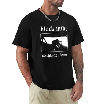 Черная футболка Midi Schlagenheim Metal, быстросохнущая футболка, графические футболки, мужские футболки, повседневные стильные