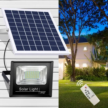 300 Вт 200 Вт 100 Вт 50 Вт Солнечный Прожектор Водонепроницаемый Refletor Solar Foco LED Spotlight С питанием От Солнечного Света Наружный Свет Безопасности