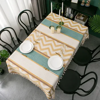 Синель, фланель, жаккардовая скатерть, замшевая скатерть, Европейский прямоугольный обеденный журнальный столик, скатерть, покрытие стола