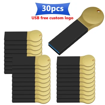 30 шт./лот бесплатный логотип высокое качество USB Флэш-накопитель Металлическая Ручка 128 ГБ 64 ГБ 32 ГБ 16 ГБ 8 ГБ USB 3.0 флэш-накопитель USB Memory Stick